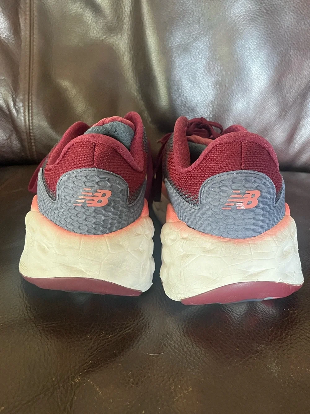 New Balance Women's Maroon and Pink Running Shoes